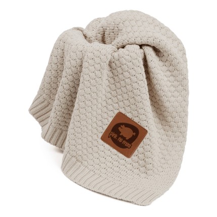 Kocyk BUBBLE beige / Pink no More