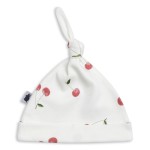 Czapka WISIENKI & BIAŁY 0-3 miesiące DWUPAK / PINK NO MORE