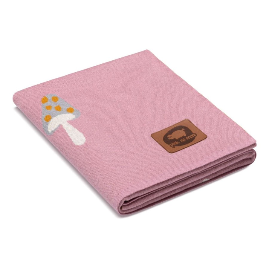 Kocyk dziany SMILE pink / Pink no More