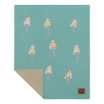 Kocyk dziany SMILE turquoise/ Pink no More