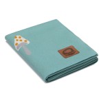 Kocyk dziany SMILE turquoise/ Pink no More