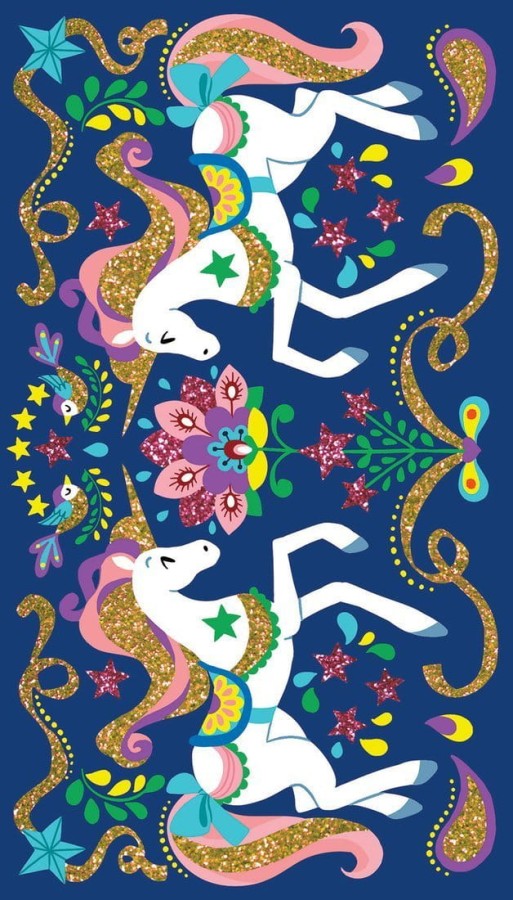 Zestaw kreatywny Magiczny brokat Jednorożce 7+ / Janod