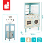 Trójstronna drewniana kuchnia narożna Trio z 5 akcesoriami 3+ / Janod