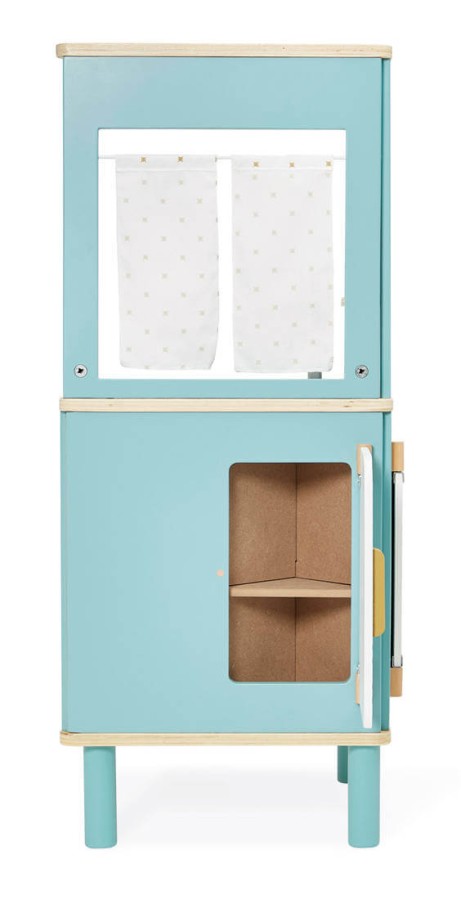 Trójstronna drewniana kuchnia narożna Trio z 5 akcesoriami 3+ / Janod