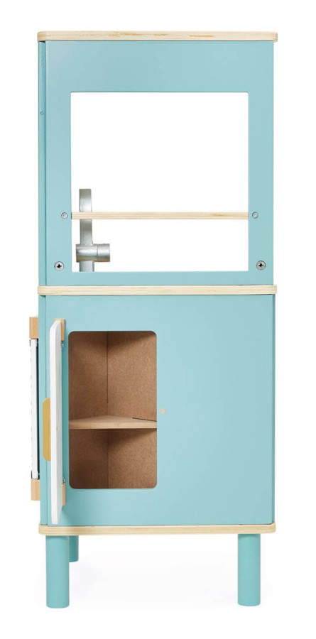 Trójstronna drewniana kuchnia narożna Trio z 5 akcesoriami 3+ / Janod