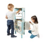 Trójstronna drewniana kuchnia narożna Trio z 5 akcesoriami 3+ / Janod