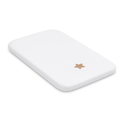 Prześcieradło do Next2Me z pluszową gwiazdką WHITE / Pink no More