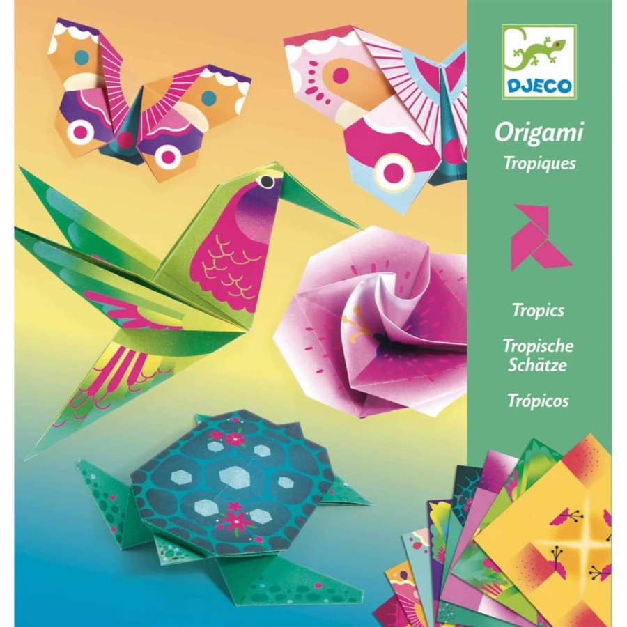 Origami TROPIKI (neonowe) / Djeco DJ08754