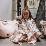 Kocyk light przedszkolaka standard - FARMLAND, KHAKI / La Millou