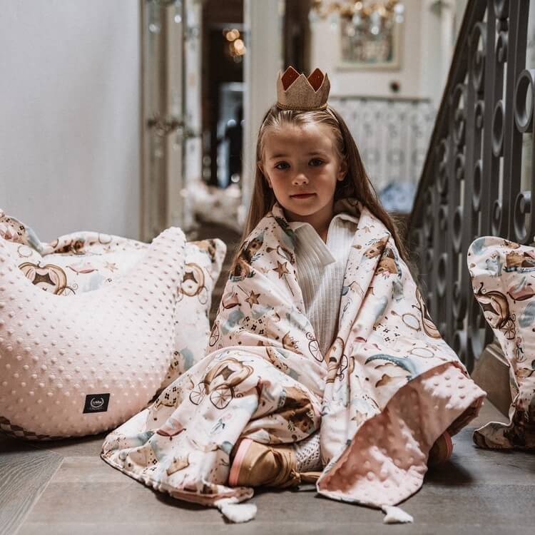 Kocyk light przedszkolaka standard - FARMLAND, KHAKI / La Millou