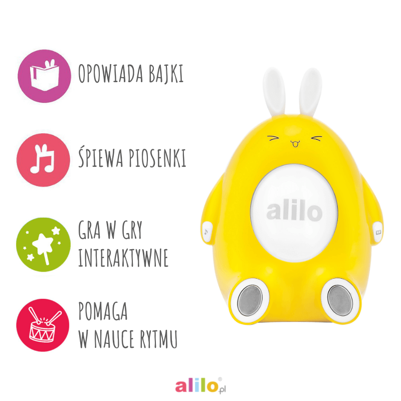 Alilo Happy Bunny P1 - żółty