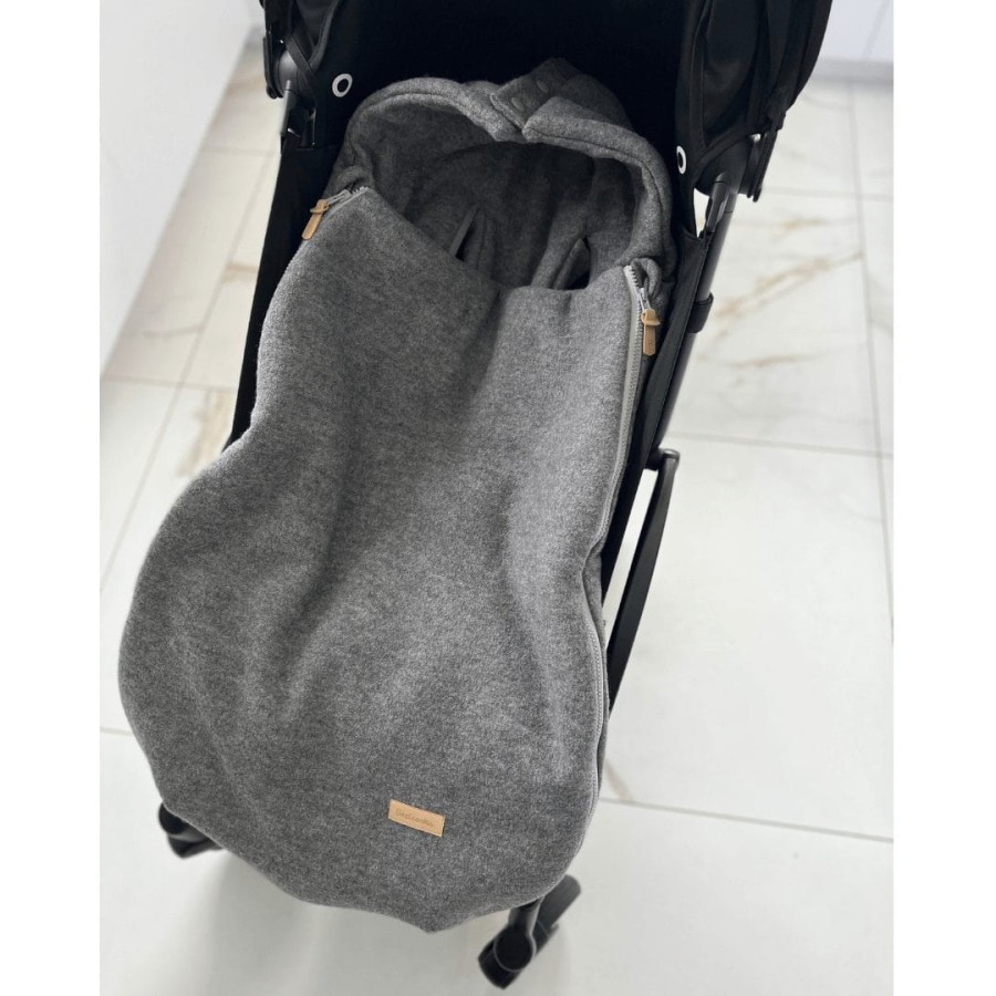 Śpiworek Robin Chudek z wełny merino - szary / Beztroska