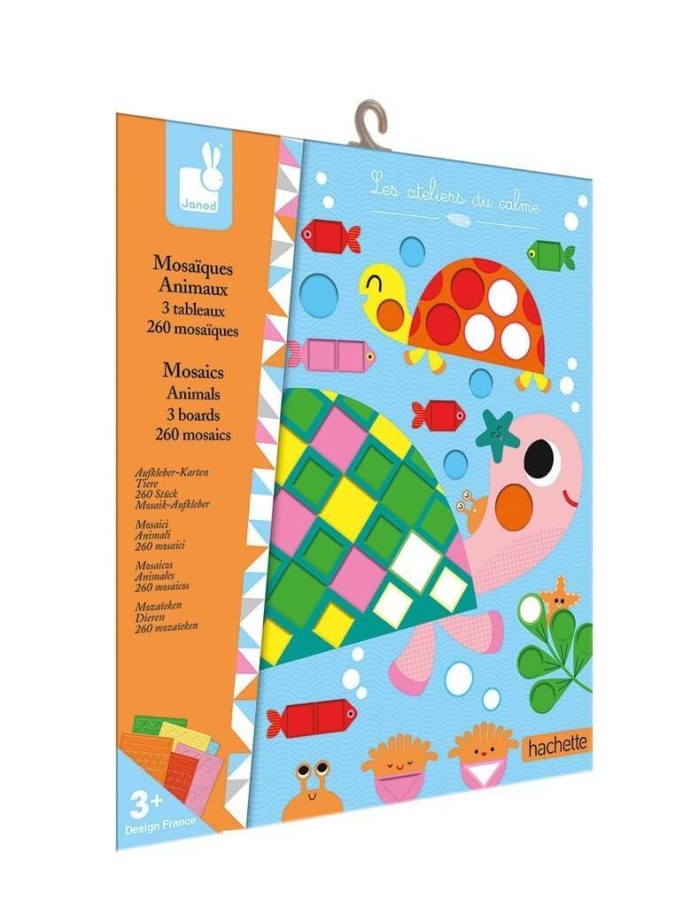 Zestaw kreatywny mozaika - Zwierzęta 3+ / Janod