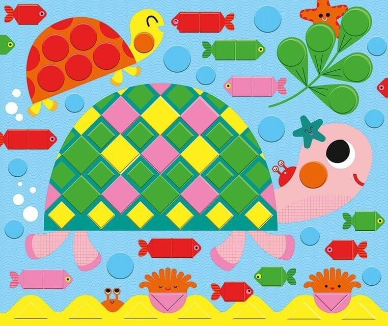 Zestaw kreatywny mozaika - Zwierzęta 3+ / Janod