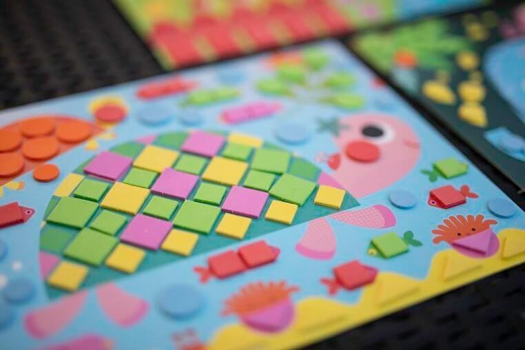 Zestaw kreatywny mozaika - Zwierzęta 3+ / Janod