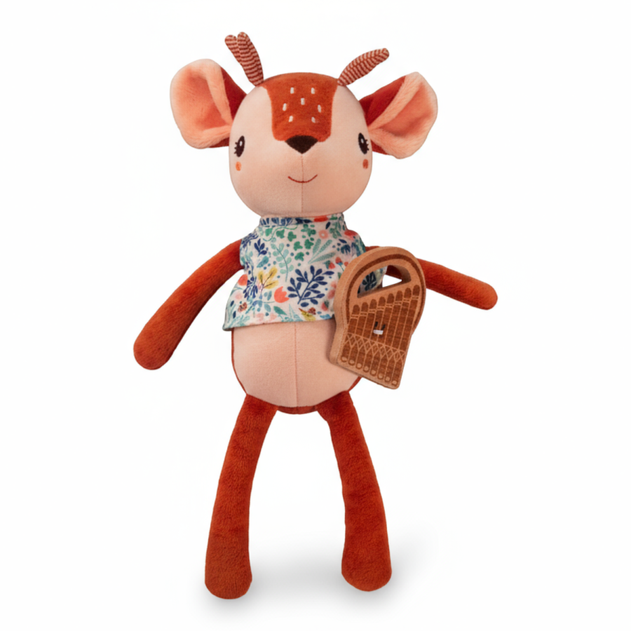 Przytulanka z pozytywką Sarenka Stella Eco 0 m+ / Lilliputiens