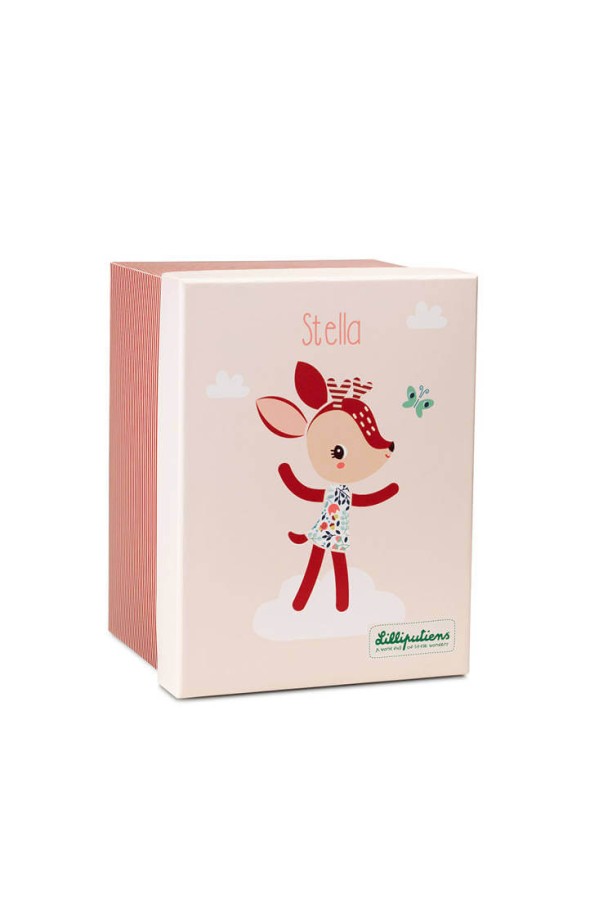 Przytulanka w ozdobnym pudełku Sarenka Stella Eco 3 m+ / Lilliputiens
