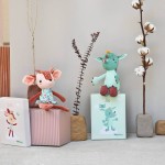 Przytulanka w ozdobnym pudełku Sarenka Stella Eco 3 m+ / Lilliputiens