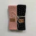 2-pak pieluszek muślinowych Black / Tolie Yulie