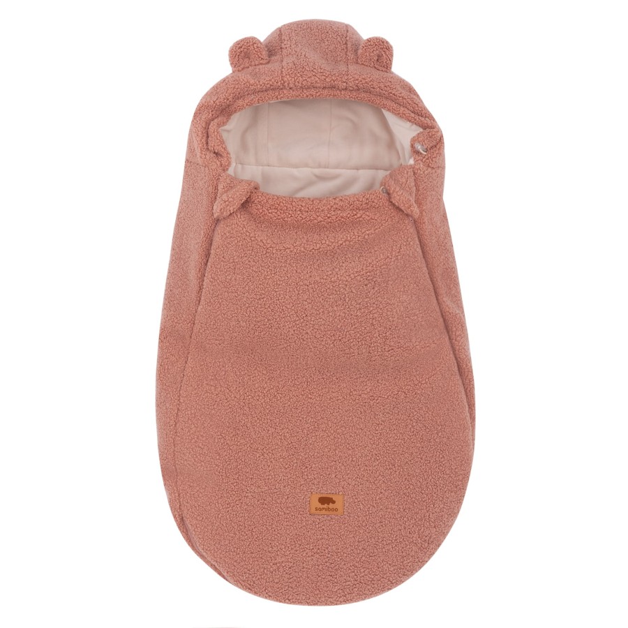 Śpiworek do fotelika Teddy Bear - antyczny róż / Samiboo