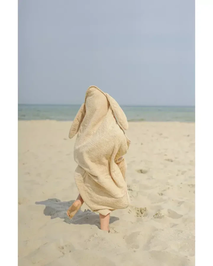 Ręcznik z kapturkiem Królik Effik - beżowy / Effiki