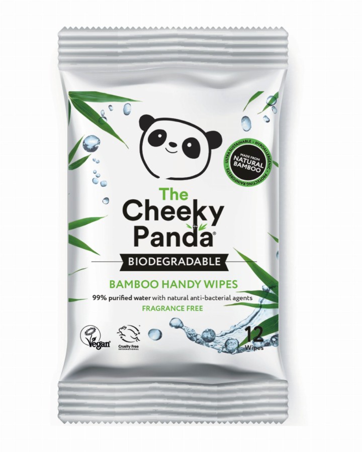 Handy Wipes – podręczne nawilżane chusteczki z bambusa, dla dzieci i dorosłych / Cheeky Panda