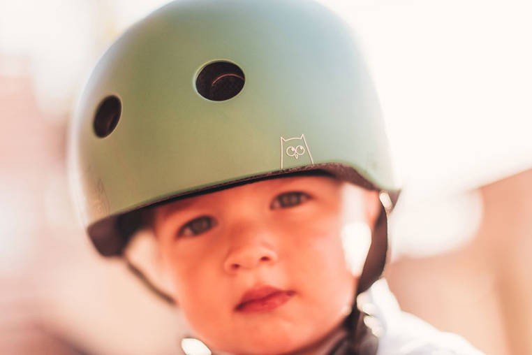 Kask z odblaskami XXS-S dla dzieci 1rż+ Forest Owl / Scootandride