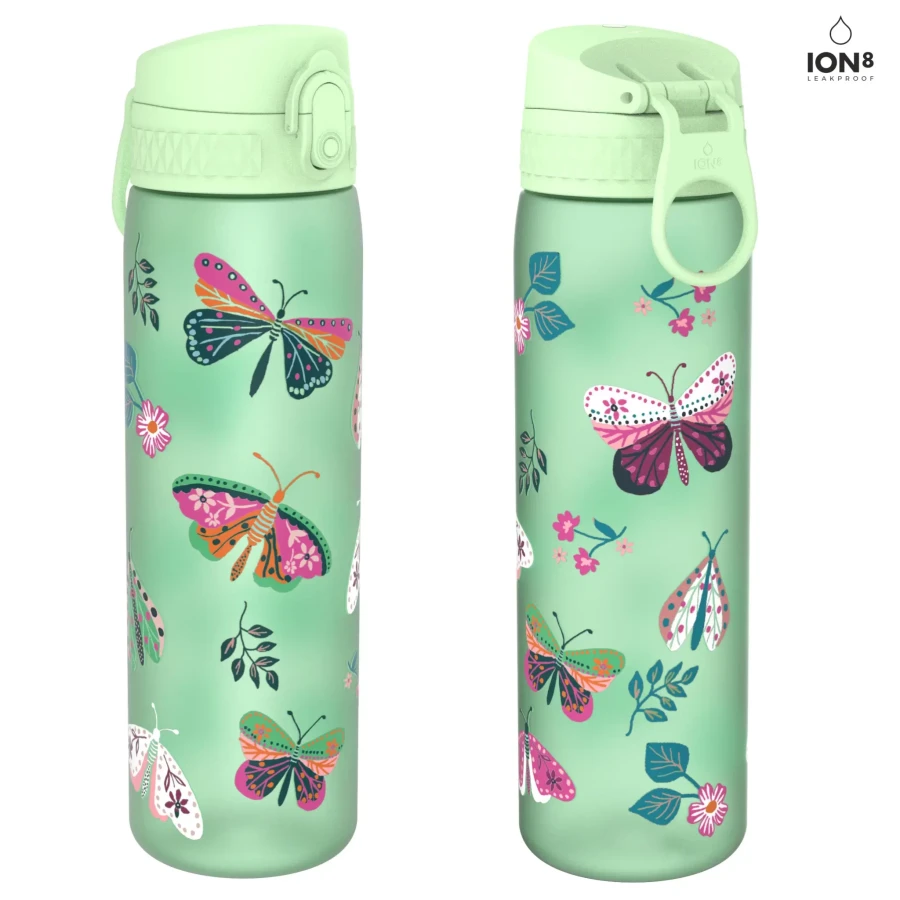 Wąska butelka na napoje I8RF500PGBFLY - Wild Butterflies , 500ml / ION8®
