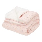 Ocieplany kocyk 100 x 70 cm Little Pink Flowers / Little Dutch TE11121550