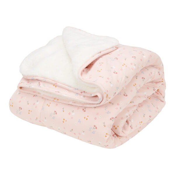 Ocieplany kocyk 100 x 70 cm Little Pink Flowers / Little Dutch TE11121550
