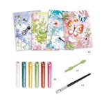 Zestaw artystyczny z brokatem MOTYLE / Djeco DJ0950