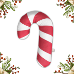 Świąteczna poduszka - Laska cukrowa / Babysteps