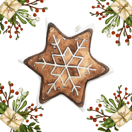 Świąteczna poduszka - Gwiazdka / Babysteps