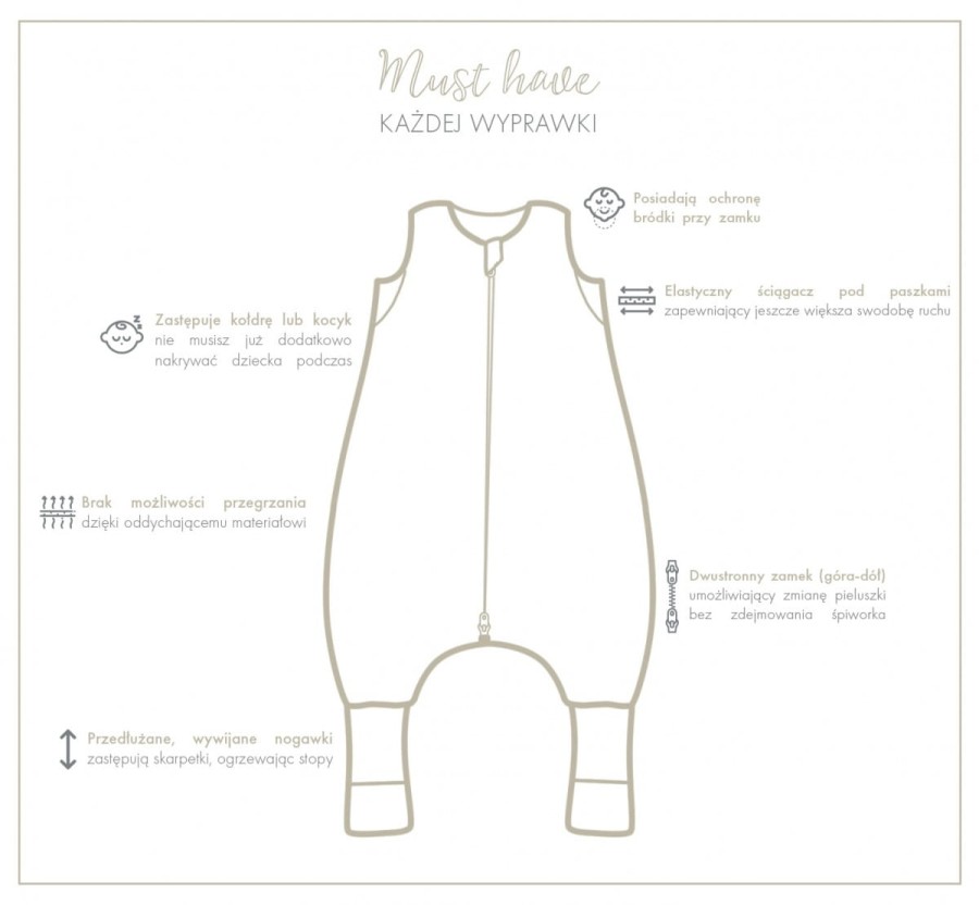 Śpiworek z nogawkami - Dino / Babysteps