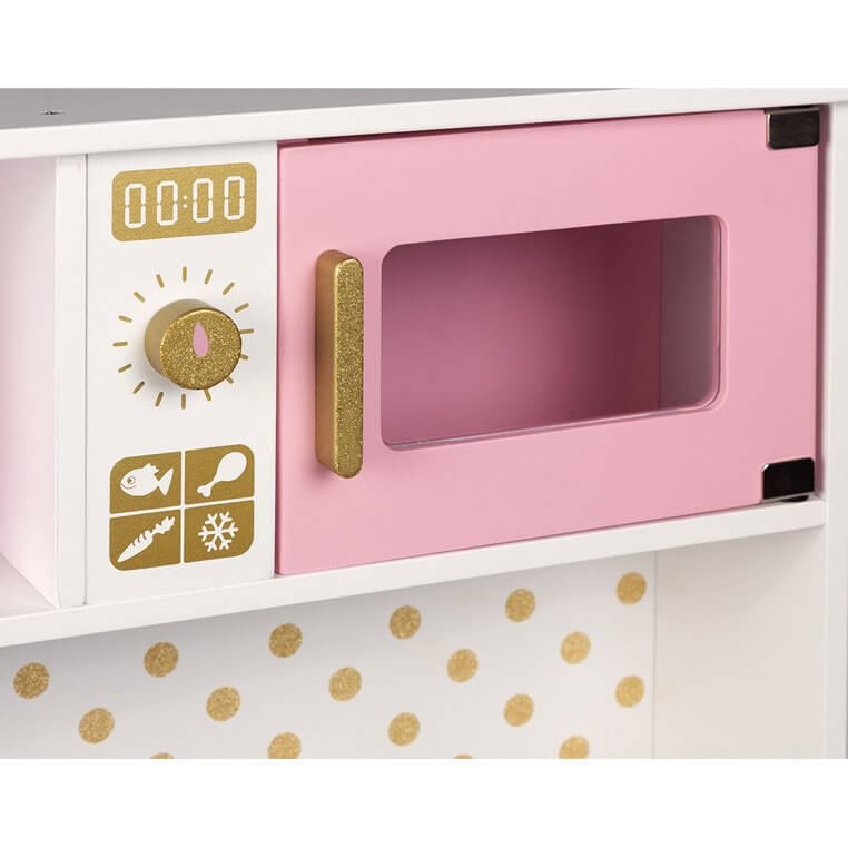 Duża kuchnia drewniana z dźwiękiem i 6 akcesoriami Candy Chic / Janod