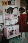 Duża kuchnia drewniana z dźwiękiem i 6 akcesoriami Candy Chic / Janod