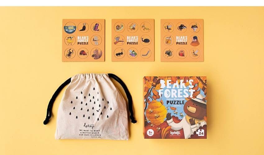 Puzzle z grą obserwacyjną Bear's Forest / Londji