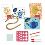 Zestaw artystyczny SUKNIE I WŁOSY Quilling / Djeco DJ08622