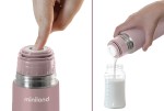 Termos Terra 500 ml - śliwkowy i kwiaty / Miniland