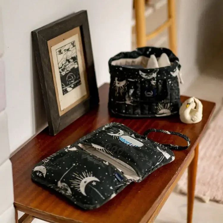 Pikowany organizer na pieluchy - DARK LUNA, RAFAELLO / La Millou