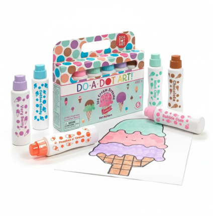 Duże Flamastry Kropkowe Pachnące - Słodkie Lody / Do a dot Art