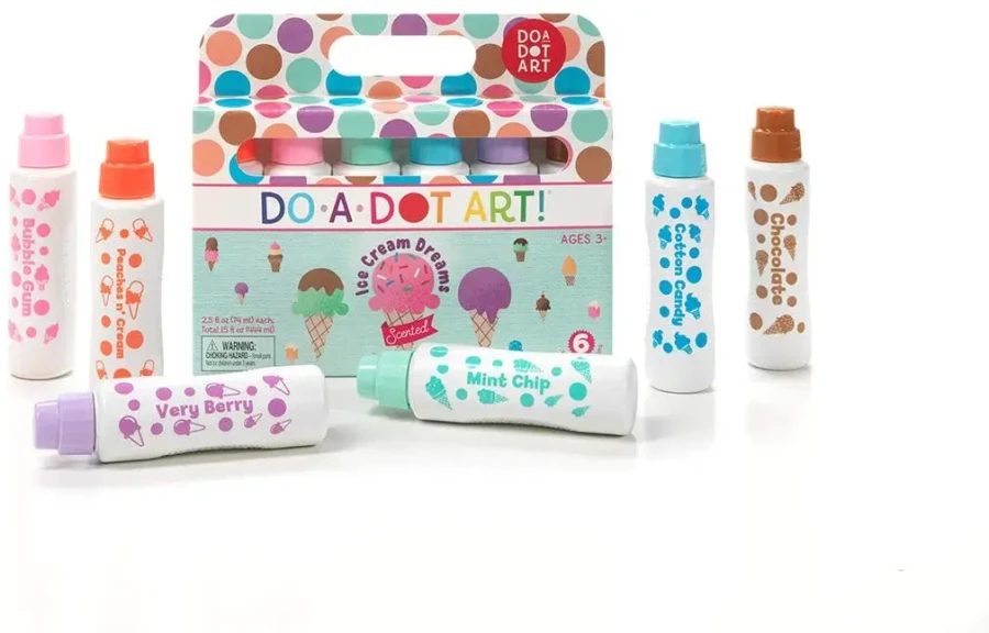 Duże Flamastry Kropkowe Pachnące - Słodkie Lody / Do a dot Art