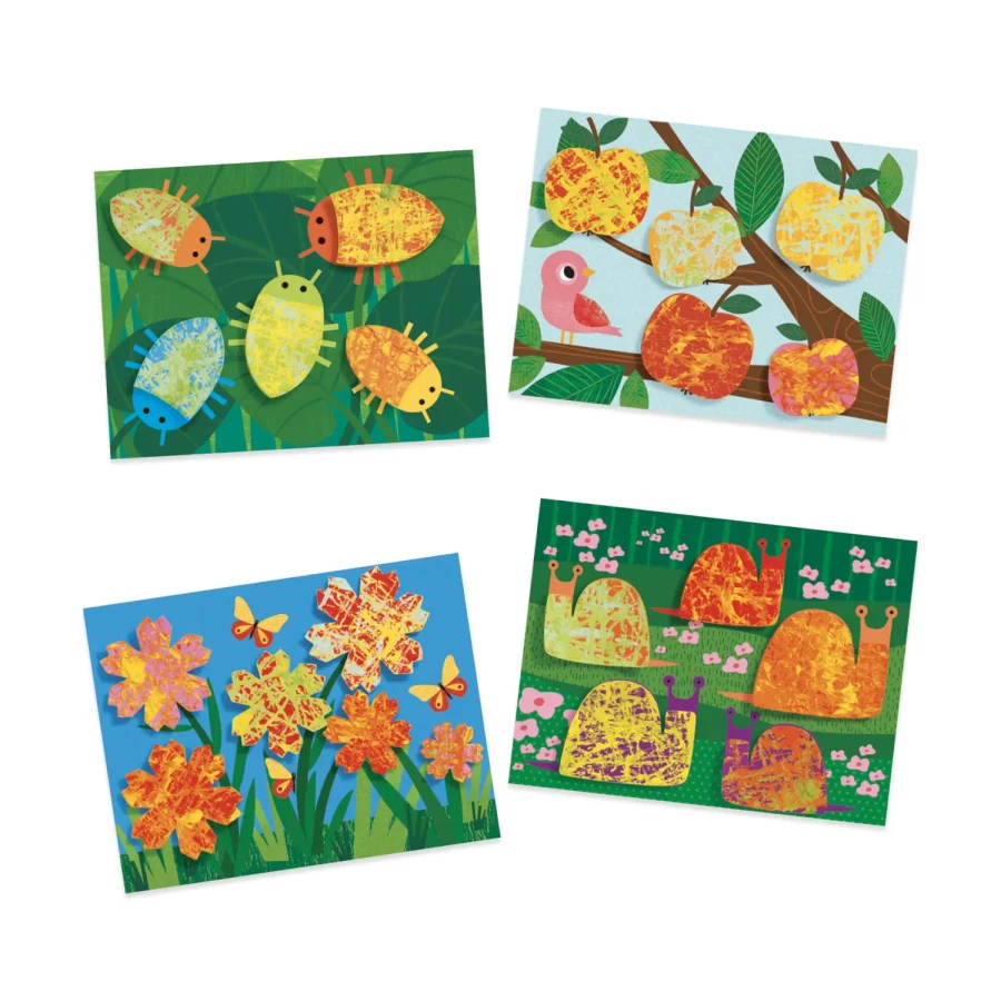 Zestaw artystyczny malowanie kulkami NATURA / Djeco DJ09685