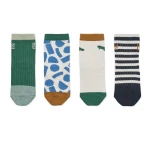 Skarpetki Silas Cotton - Paint Stroke Sandy, 4-pack / Liewood