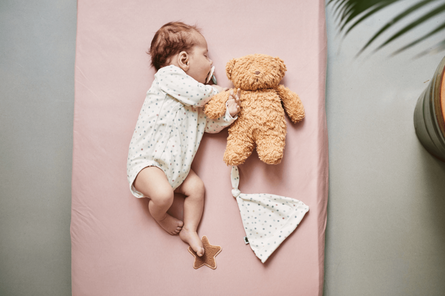 Prześcieradło do Next2Me z pluszową gwiazdką PINK / Pink no More