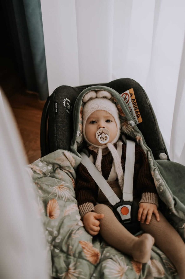 Otulacz, kocyk do fotelika samochodowego - bohemian green / Sleepee