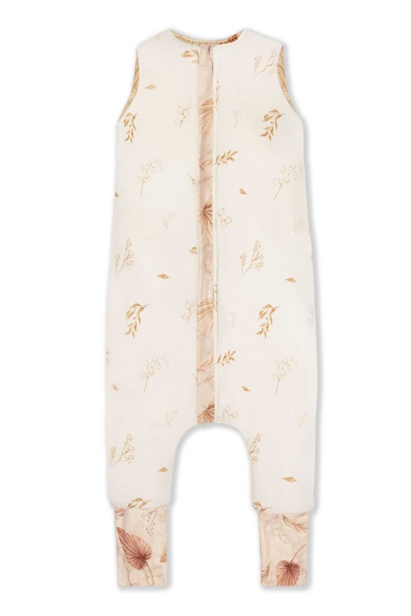 Dwustronny śpiworek z nóżkami Bohemian Sand - Bohemian Botanic / Sleepee