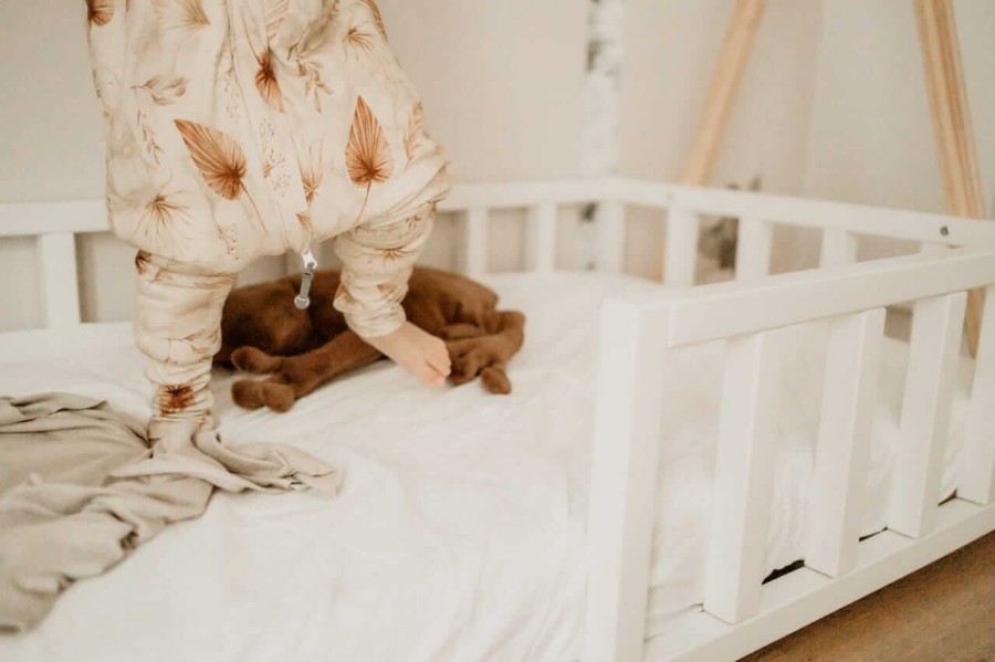 Dwustronny śpiworek z nóżkami Bohemian Sand - Bohemian Botanic / Sleepee