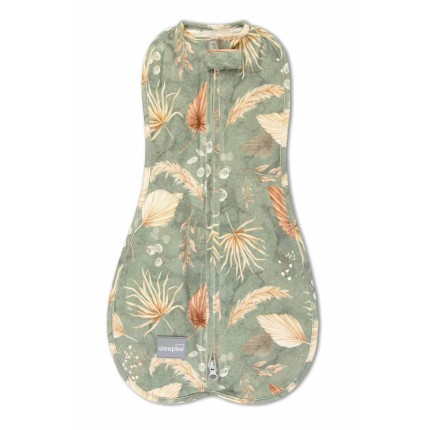 Otulacz FIRST STEP Bohemian Green z czapeczką / Sleepee