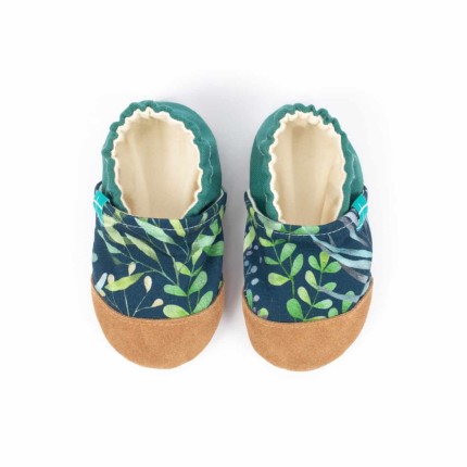 Kapcie do domu, żłobka, przedszkola - Listki So Green / TITOT